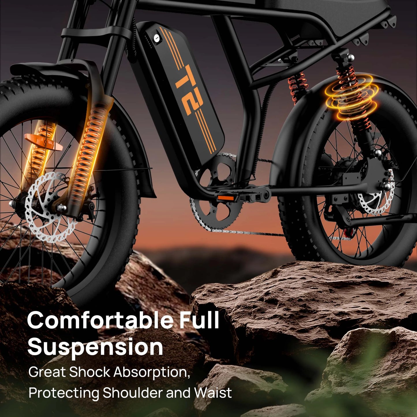 48V 1500W Electric Bike 28MPH 100-Mile Range Fat Tire | Free Shipping