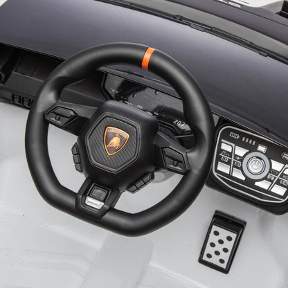 24V Licensed Lamborghini Huracan STO Kids Electric Ride-On Drift Car: 360° Spin