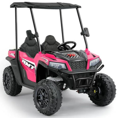 24V 2-Seater Kids Dump Truck 4WD w/ Remote & Sun Shade | (Age: 4-12Y)