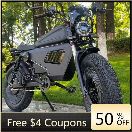 RS 3000W Electric Off-Road Bike | 60V 50Ah Fat Tire E-Bike