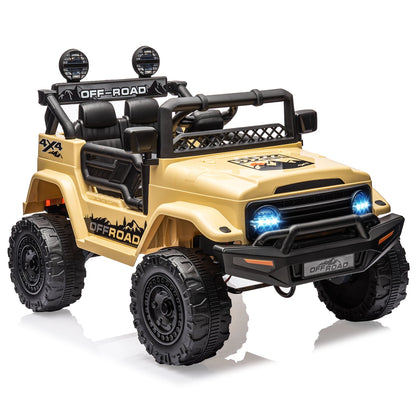 OFF Road 12V Kids Ride-On Truck w/ Remote, Bluetooth & LED |2-Seater