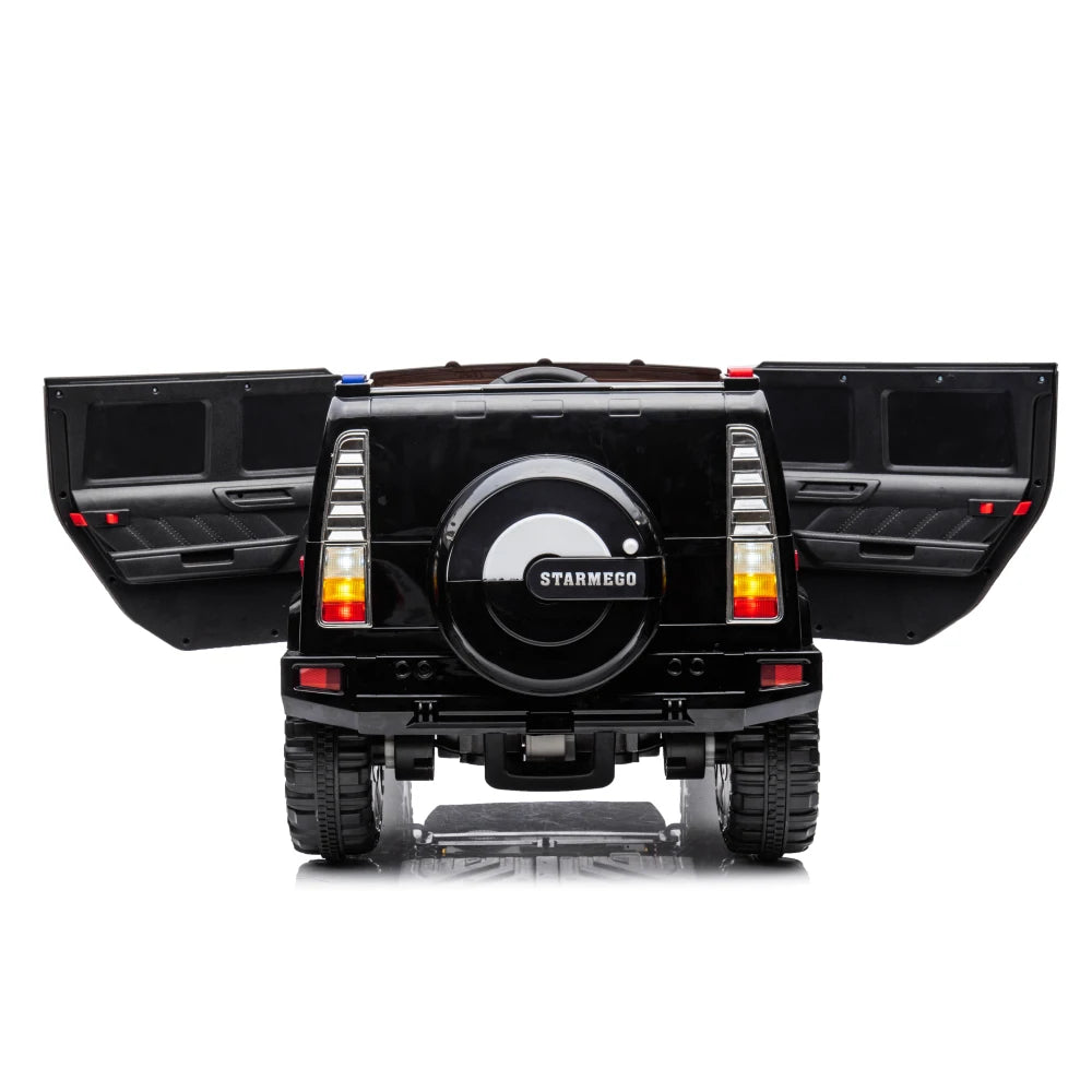 12V 4WD Kids Ride-On Car w/ Remote, Leather Seat & LED | 1-Seater