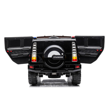 12V 4WD Kids Ride-On Car w/ Remote, Leather Seat & LED | 1-Seater