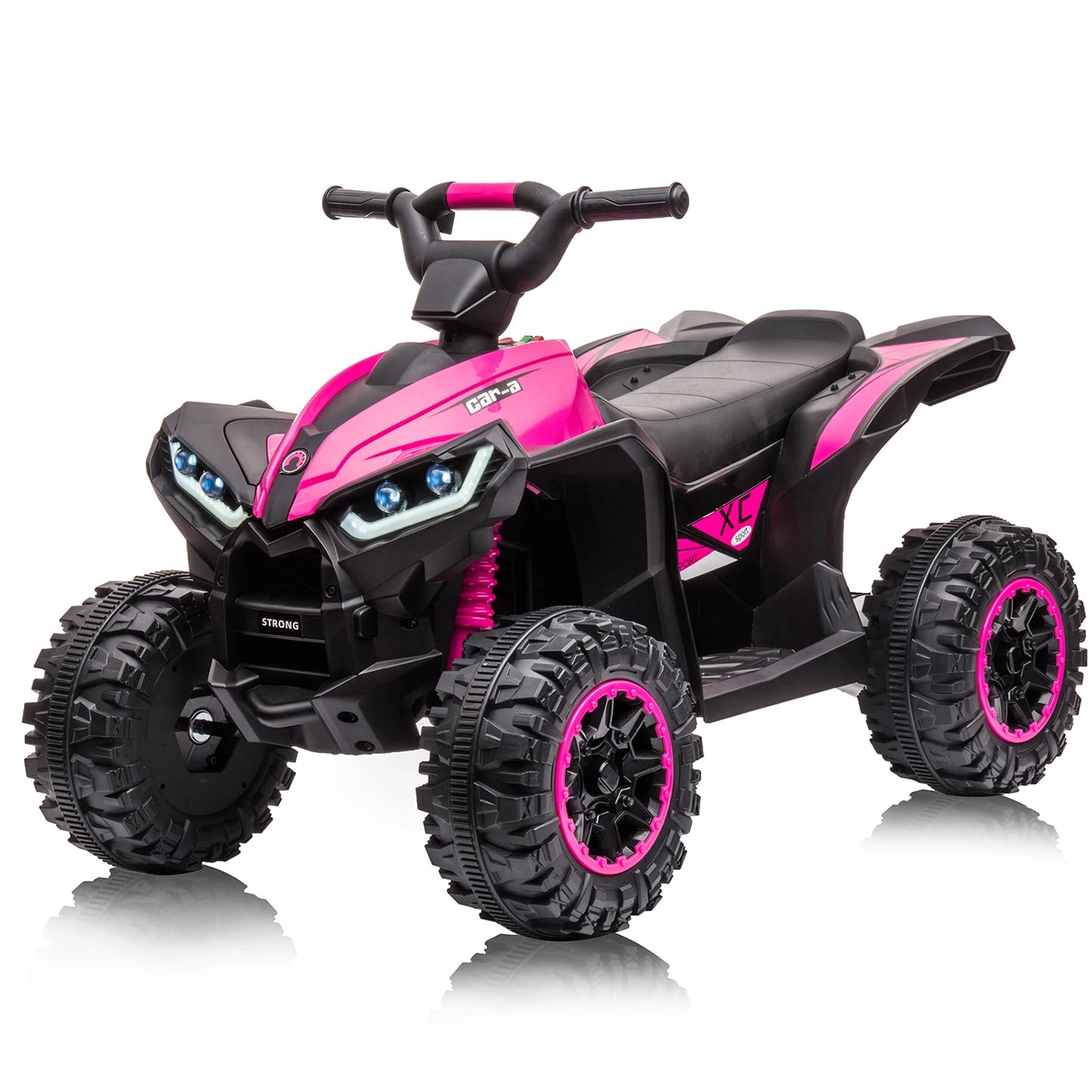 12V Kids Ride-On ATV w/ Remote, Lights & Music | Battery Powered Quad for Kids(Ages: 3-8Y)