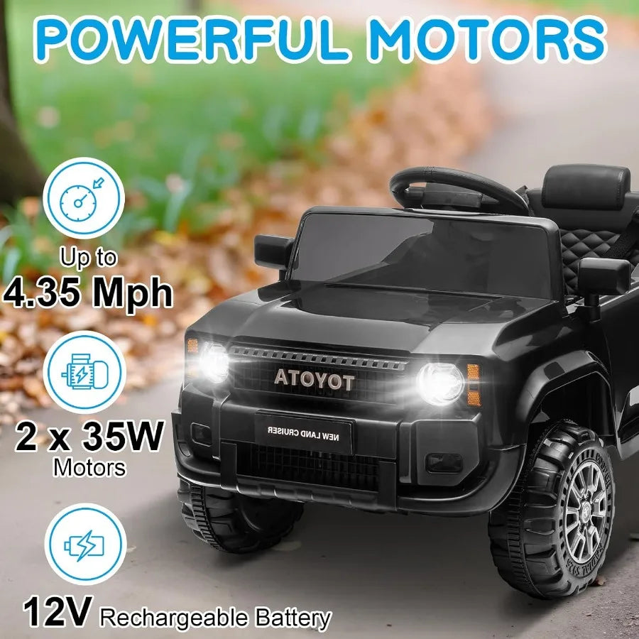12V Licensed Toyota Kids Ride-On Truck W/Remote Control (Age: 3 to 10 Yrs)