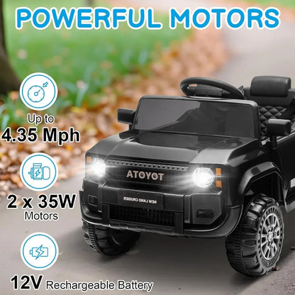 12V Licensed Toyota Kids Ride-On Truck W/Remote Control (Age: 3 to 10 Yrs)