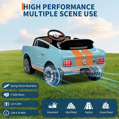 12V Kids Ride-On Car w/ Parent Remote | Kids Rider (Age: 2 to 9Y)