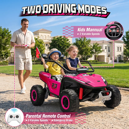 24V 4WD 2-Seater Kids Ride-On UTV Buggy w/ Remote | Kids Rider