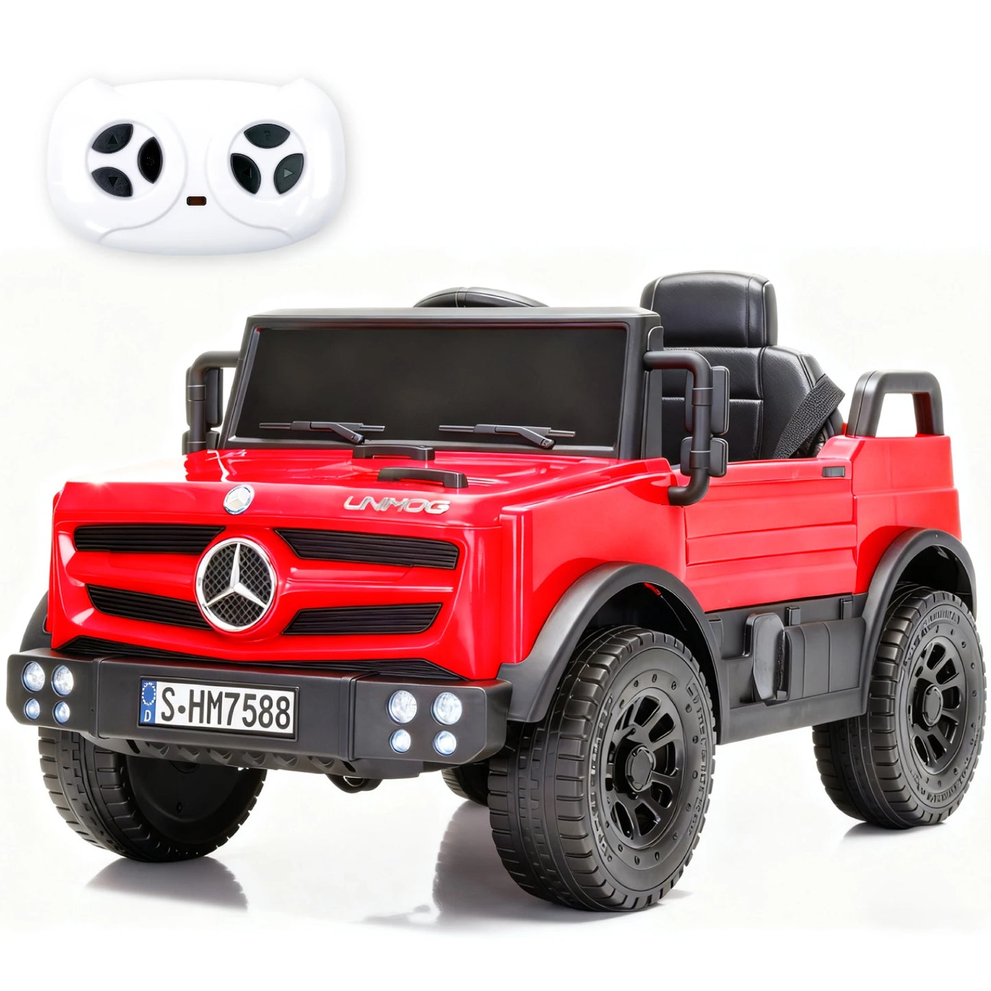 Licensed 12V Mercedes-Benz Unimog Kids Ride-On Jeep/Truck with Remote | Kids Rider
