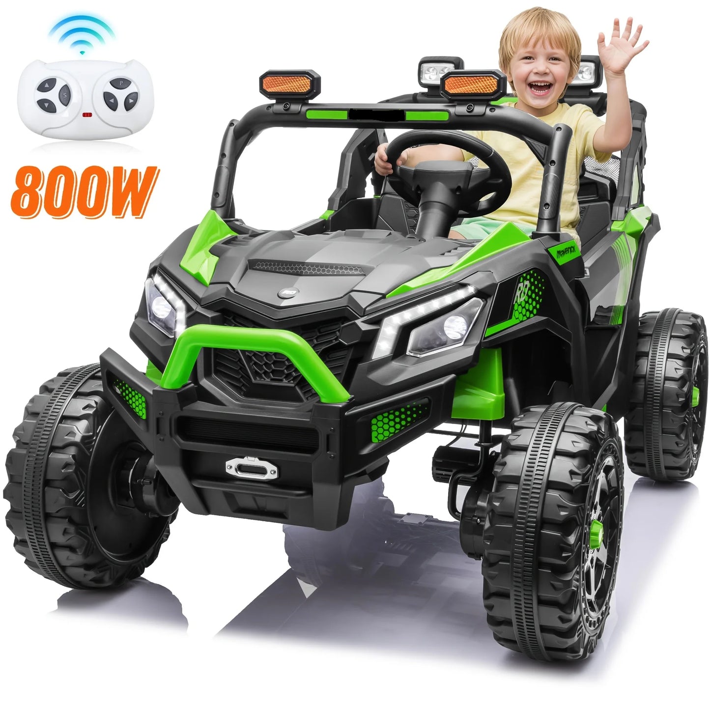 2 Seater 24V 4WD Kids Electric Ride-On UTV Off-Road Buggy with Remote | Best Gift for Kids Boys Girls