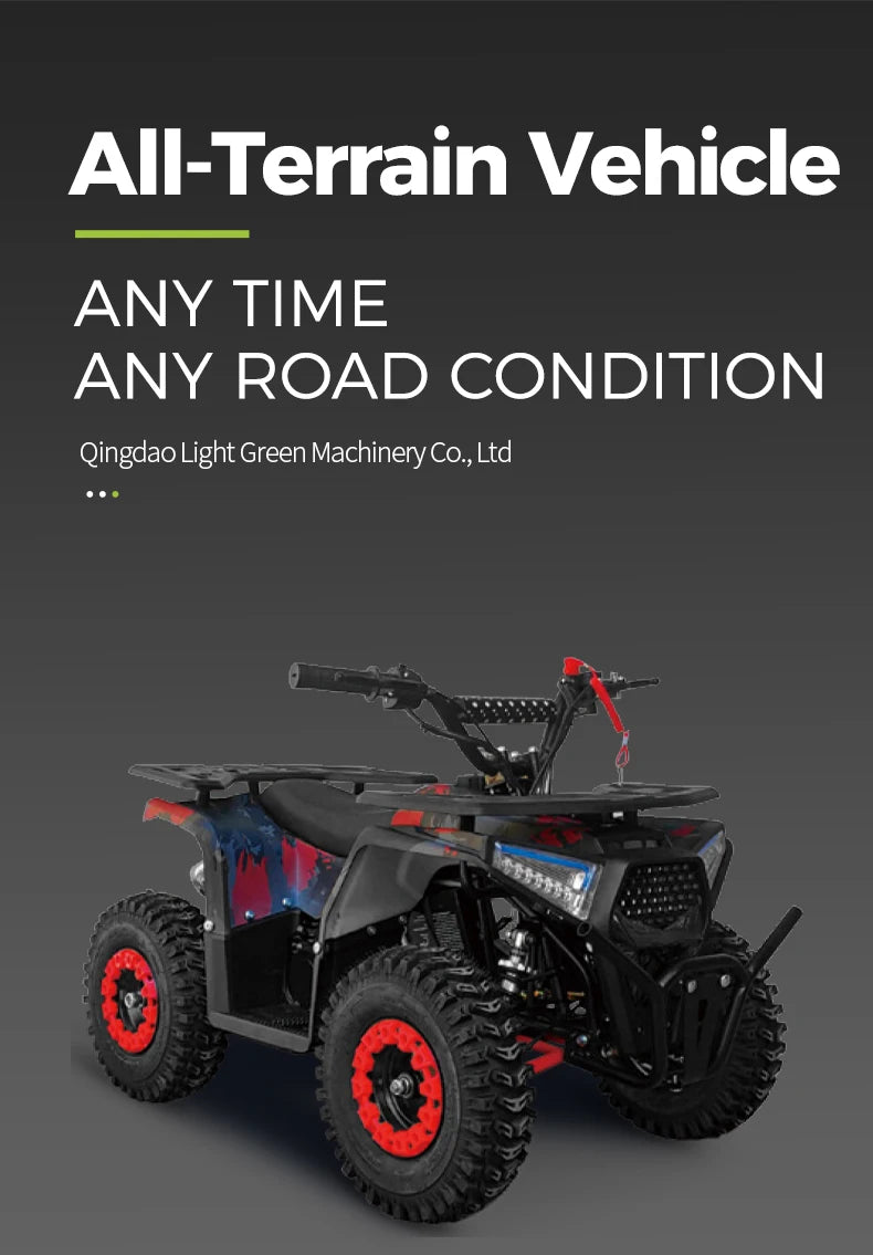 50cc 4-Stroke Gas ATV Quad Chain Bike for Big Kids & Adults | Kids Rider