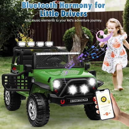 24V 2-Seater Ride-On Truck/Jeep for Kids | 4WD 800W | Kids Rider
