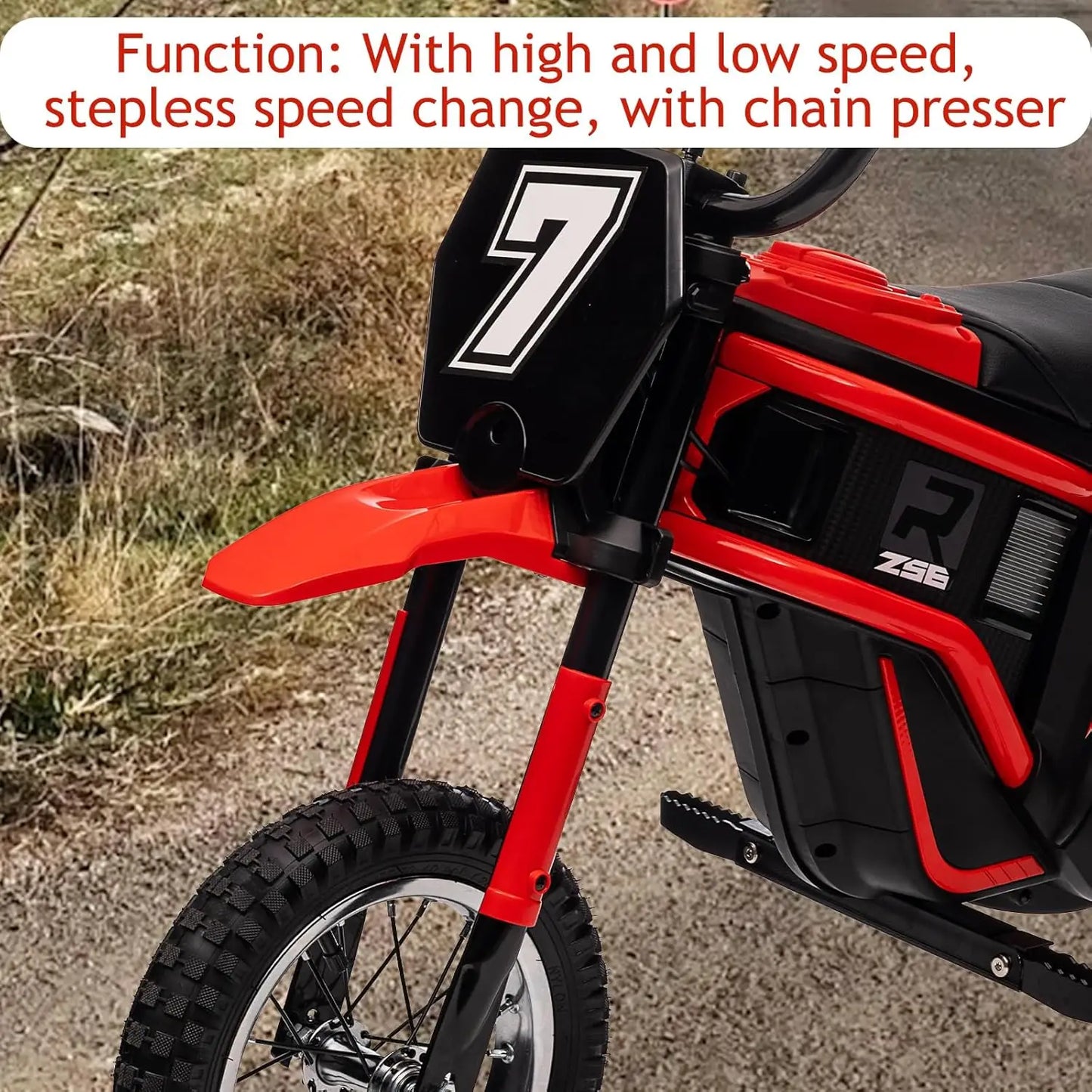 Ride On Motorcycle for Kids | 24V 350W High Speed Kids Electric Dirt Bike | Kids Rider