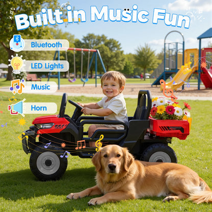 24V Kids Ride-On Dump Truck 400W w/ Remote & Electric Bed | Kids Rider