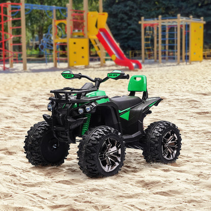 12V Kids Ride-On ATV Quad 4-Wheeler with Real Lights & Music | Kids Rider