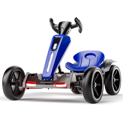 12V Kids Pedal Go Kart with Adjustable Seat & Non-Slip EVA Wheels | Kids Rider