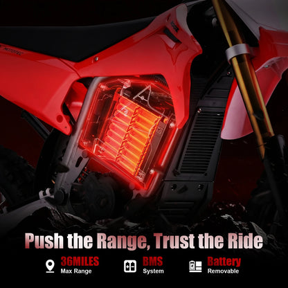 KOOZ HP131E-L 72V 8000W Electric Dirt Bike | 56 MPH | Kids Rider
