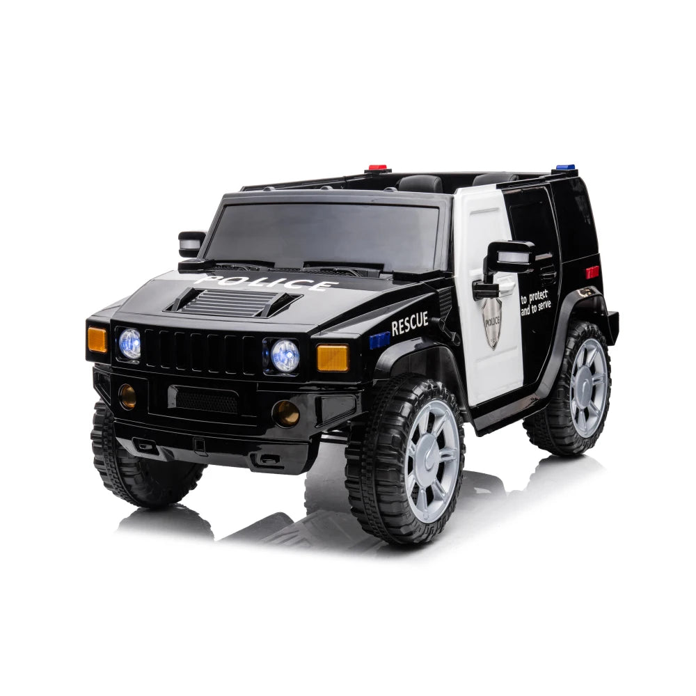 12V 4WD Kids Ride-On Car w/ Remote, Leather Seat & LED | 1-Seater