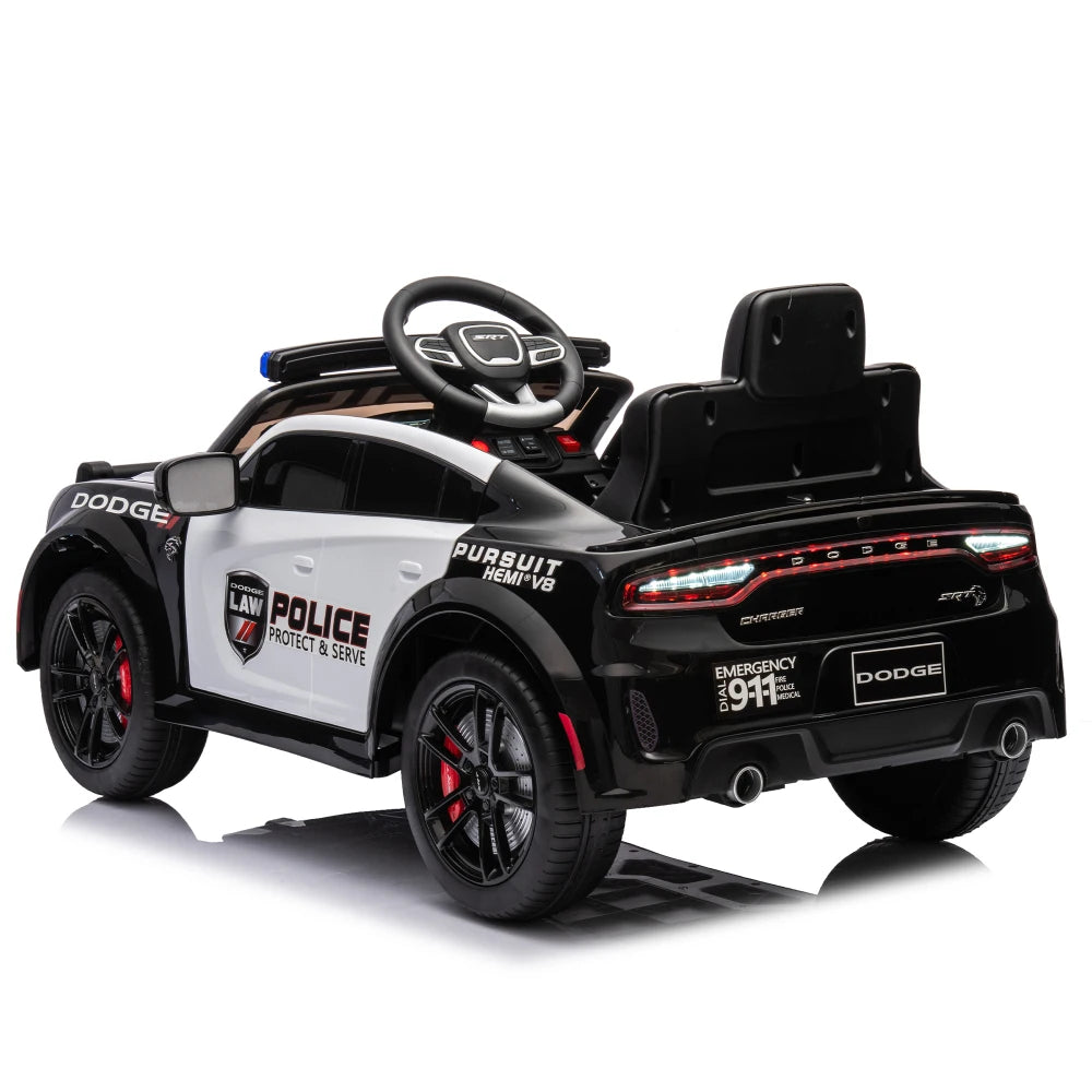 🚔 Dodge Charger 12V Kids Ride-On Police Car w/ Remote & Lights