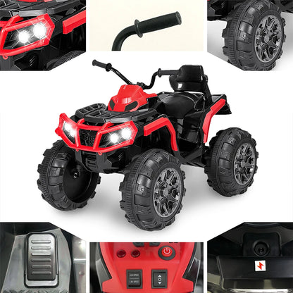 24V Kids Ride-On ATV w/ All-Terrain Tires & Music (Age: 3-8 Years)