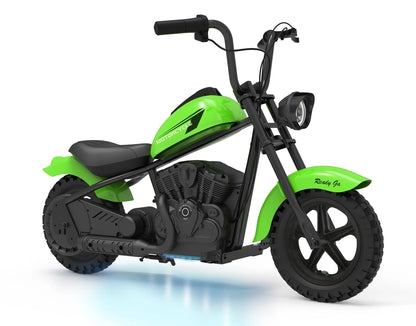 24V Electric Dirt Bike for Kids | 250W Motor | LED Lights with Leather Seats | Electric Motorcycle for Kids