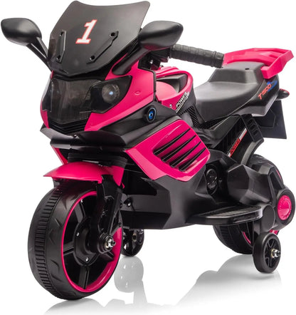 6V Ride-On Motorcycle for Kids & Toddlers | Training Wheels & Music | Kids Rider