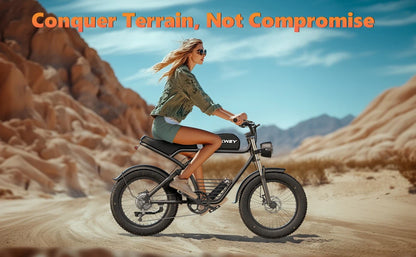 KICKWEY 48V K7 1500W Mountain Electric Bike for Teens & Adult - Fat Tire E-Bike