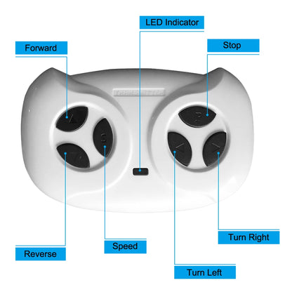 12V Big Kids Police Ride-On Car w/ Remote, Music & LED | 4Wheel Drive | 1-Seater