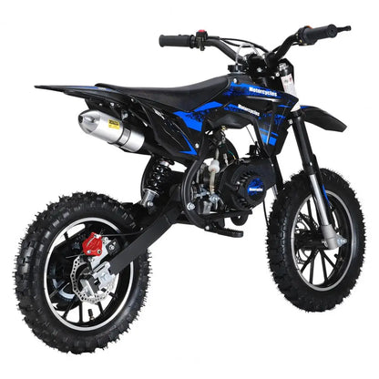 49cc Mini Kids Dirt Bike 2-Stroke Gas Motorcycle W/ Off-Rode Tire Up To 25 MPH