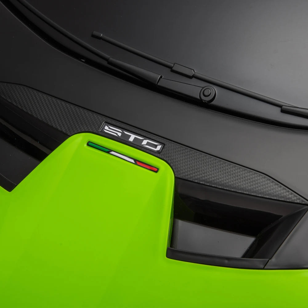 24V Licensed Lamborghini Huracan STO Kids Electric Ride-On Drift Car: 360° Spin