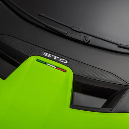 24V Licensed Lamborghini Huracan STO Kids Electric Ride-On Drift Car: 360° Spin