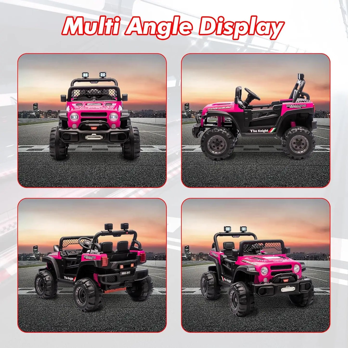 12V Kids Ride-On Jeep | 2 Seater, Parent Remote & LED Lights | Kids Rider