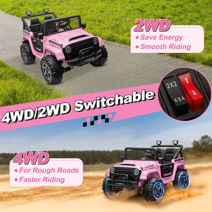 24V 800W 2-Seater Ride-On Truck | 4WD/2WD | Kids Rider