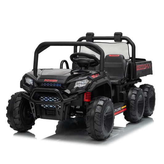 24V 4WD All-Terrain Kids Ride-On Dump Truck | 2-Seater Off-Road Truck for Boys Girls