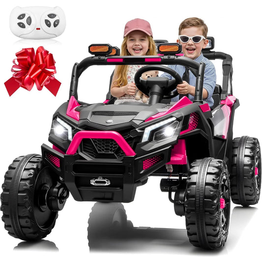 2 Seater 24V 4WD Kids Electric Ride-On UTV Off-Road Buggy with Remote | Best Gift for Kids Boys Girls