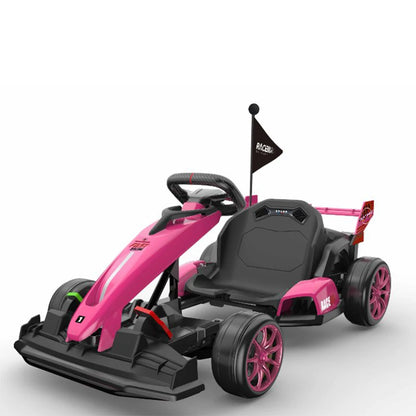 Go Kart for Kids - 24V Drift Cart with 300W Motors, EVA Tires & Parent-Safety