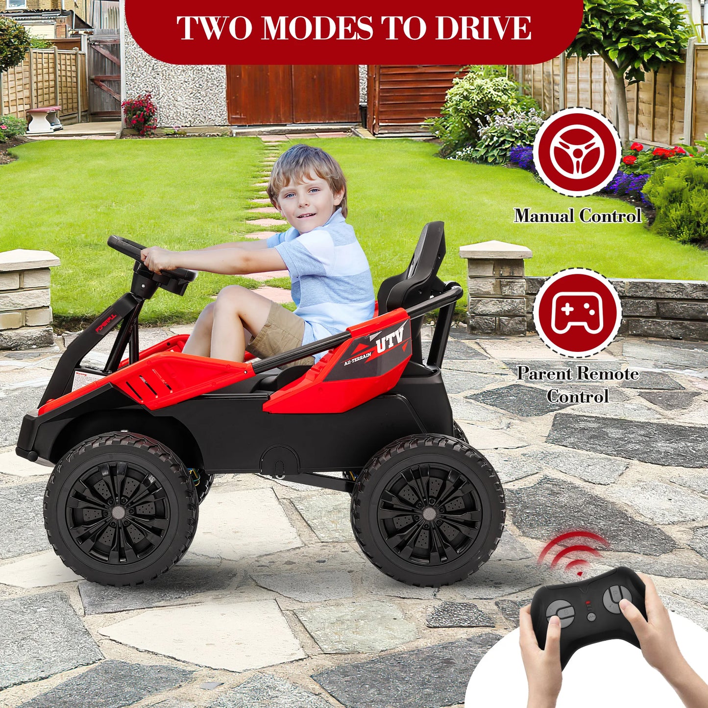 24V 4WD Kids Ride-On UTV | Remote Control | Ages 3–8 | Kids Rider