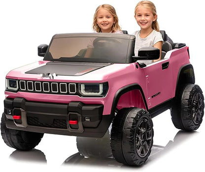 Licensed 24V Kids Ride-On Truck | 2-Seater Electric Truck for Big Kids (4–10 Years)