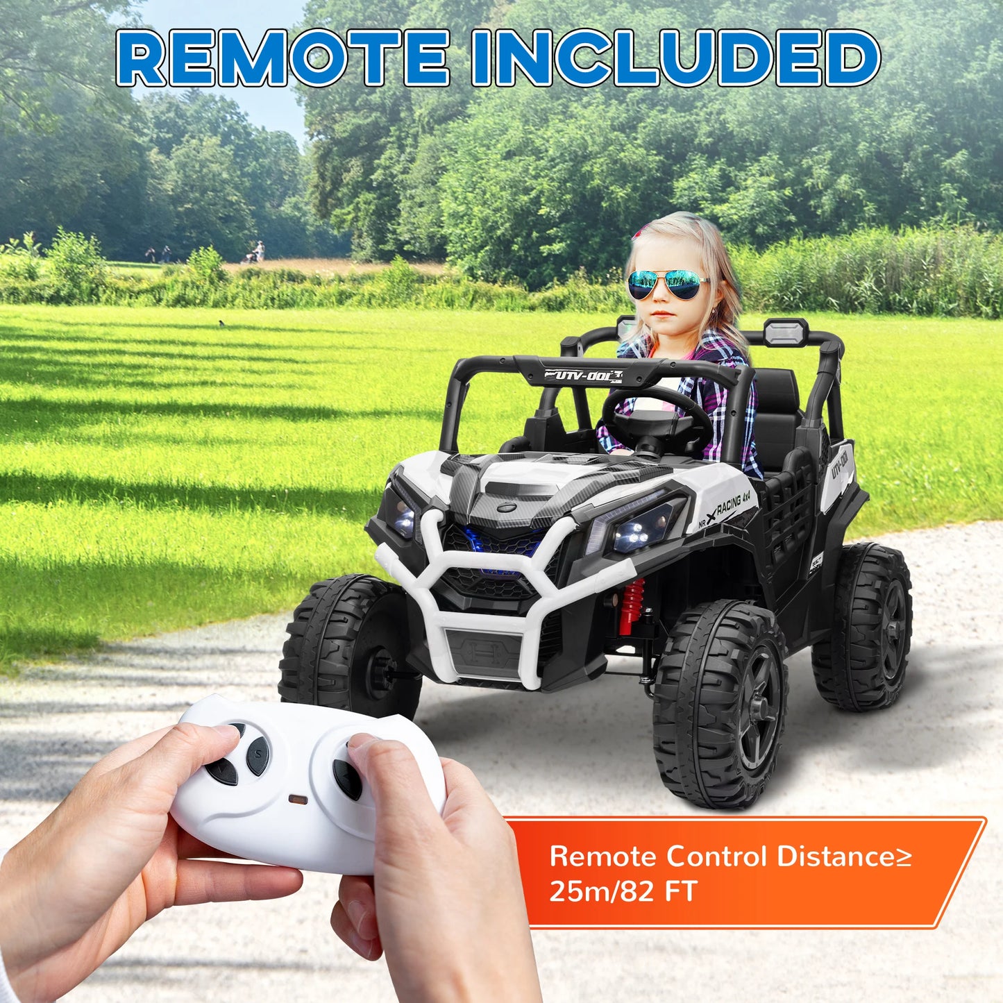 24V Electric Ride-On Car | 2 Seater with Parent Remote | Kids Rider