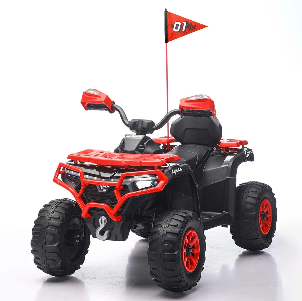 24V Kids Ride-On ATV w/ Bluetooth, Lights & Music | Rugged Off-Road Drive