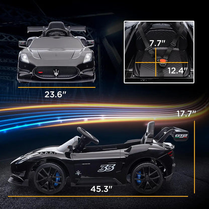 Licensed Maserati GT2 12V Kids Ride-On Car w/ Suspension & Remote