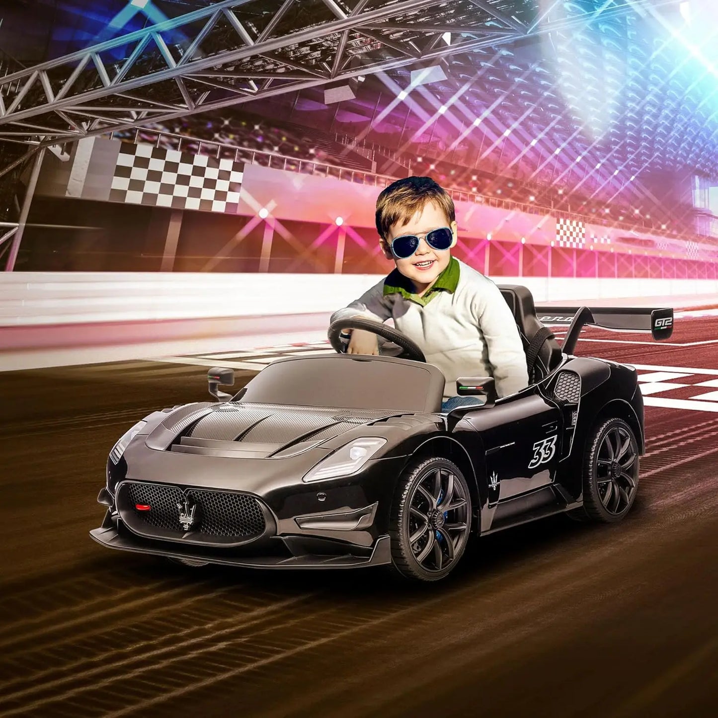 Licensed Maserati GT2 12V Kids Ride-On Car w/ Suspension & Remote