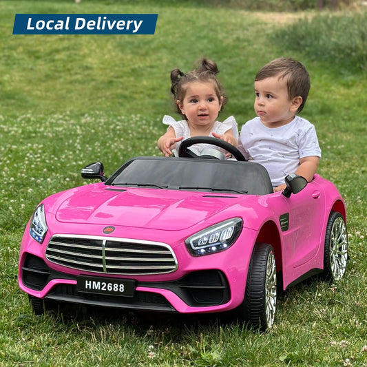 12V Kids Ride-On Car w/ Remote & Music Player | 2-Seater