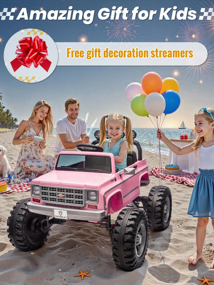 24V Chevrolet Cheyenne Kids Ride-On Truck w/ Parent Remote | 2X200W Powerful Motor