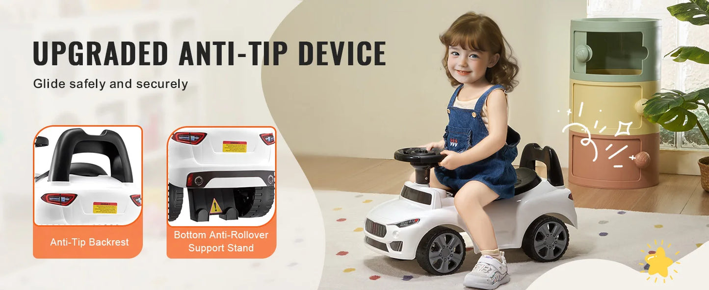 SucceBuy Kids Ride-On Push Car for Toddlers with Music & Steering | Kids Rider(Age 1 to 3 Yeras)