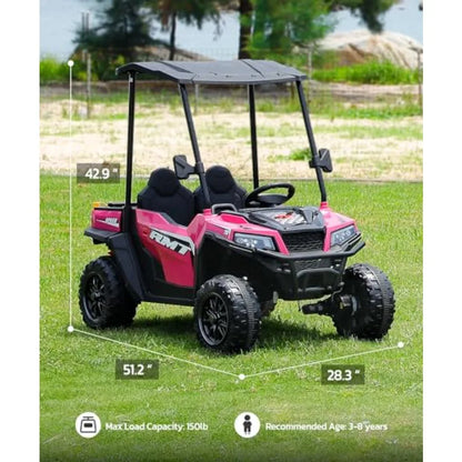 24V 2-Seater Kids Dump Truck 4WD w/ Remote & Sun Shade | (Age: 4-12Y)