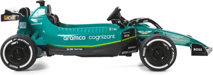 12V Aston Martin F1 Kids Ride-On Car with Parent Control | Real F1 Driving Car(4-12 Years Kid)