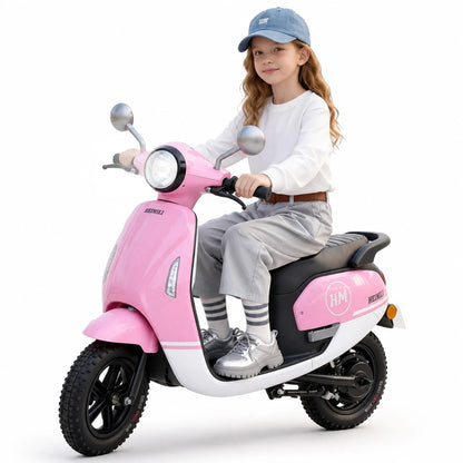 24V Kids Electric Scooter for Ages 6+ | 10 MPH Ride-On Bike | Kids Rider