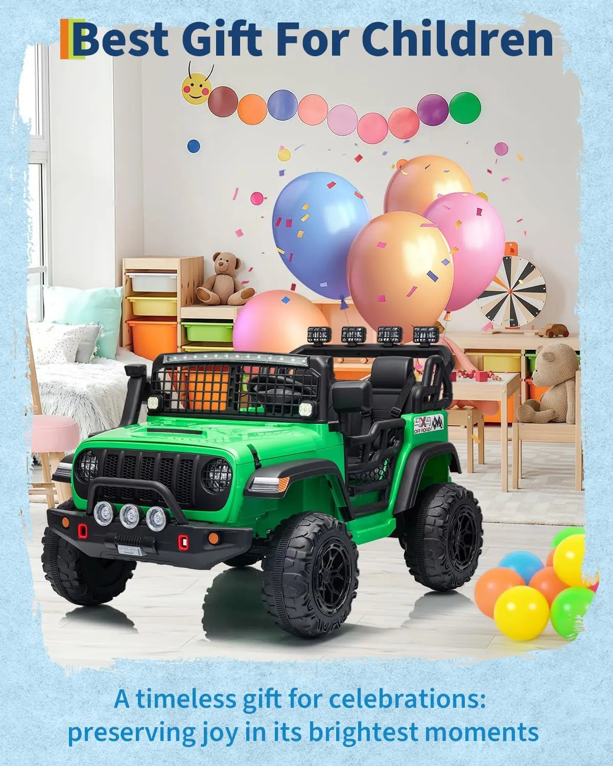24V 2-Seater Kids Ride-On Car/Truck | Kids Rider (Age - 3 to 10 Years)