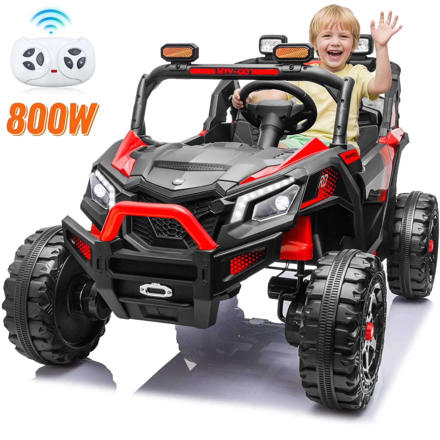 24V 4WD Kids Fun Ride-On ATV w/ Remote & LED Lights (Age: 3 to 10 Y)